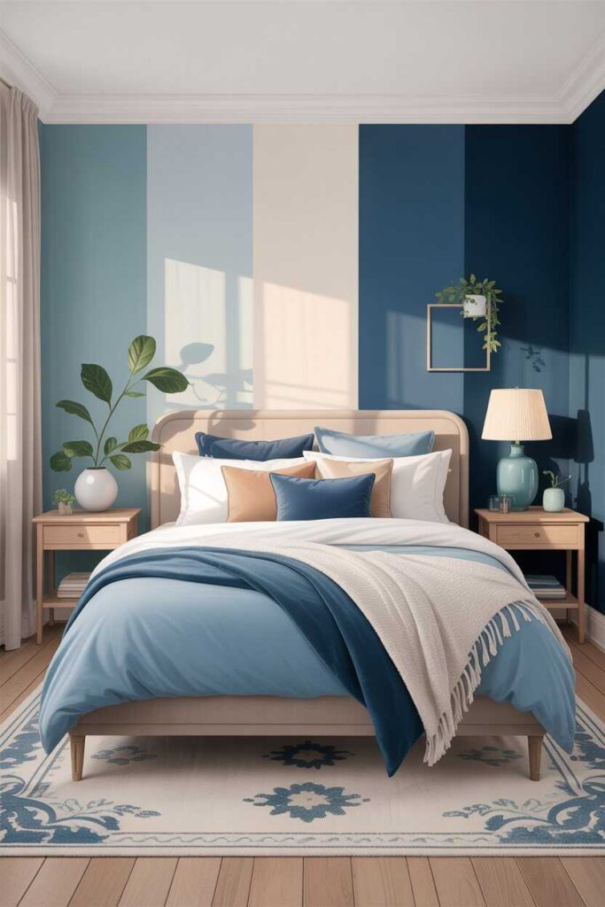 25+ Blue Bedroom Ideas for a Calm Cozy and Modern Retreat (Budget-Friendly Inspiration You Love) 6 How to Choose the Right Shade of Blue for Your Bedroom