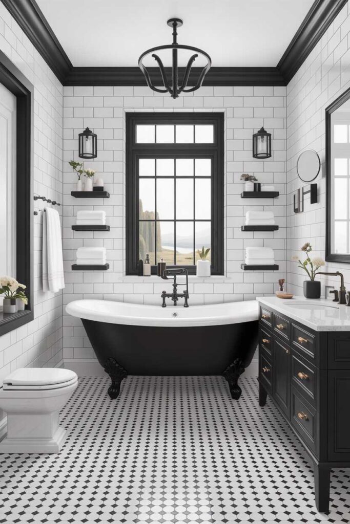 Black and White Bathroom Ideas Modern Budget Friendly Inspiration for a Timeless Space 2 Why a Black and White Bathroom Never Goes Out of Style