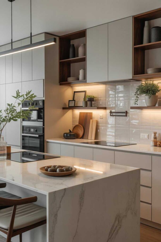 Modern Kitchen Design Ideas That Feel Stylish Functional and Totally You (Budget Friendly Inspiration Included) 4 Countertops and Backsplashes That Elevate Modern Kitchens