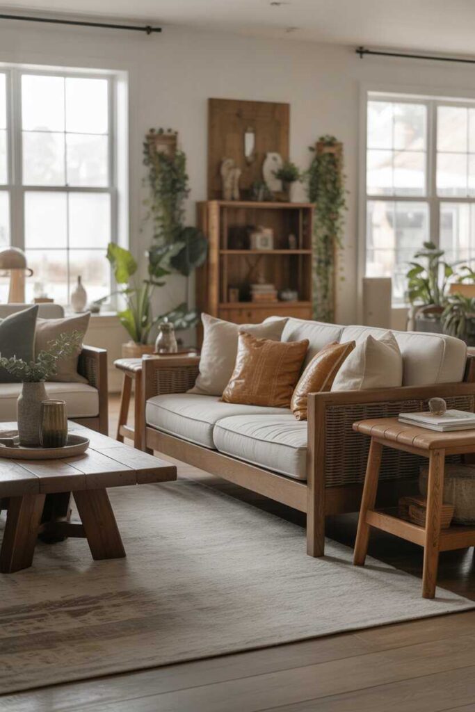 Modern Living Room Designs That Feel Stylish Cozy and Totally You Budget Friendly Ideas & Fresh Inspiration 5 Mixing Modern Design With Farmhouse Style