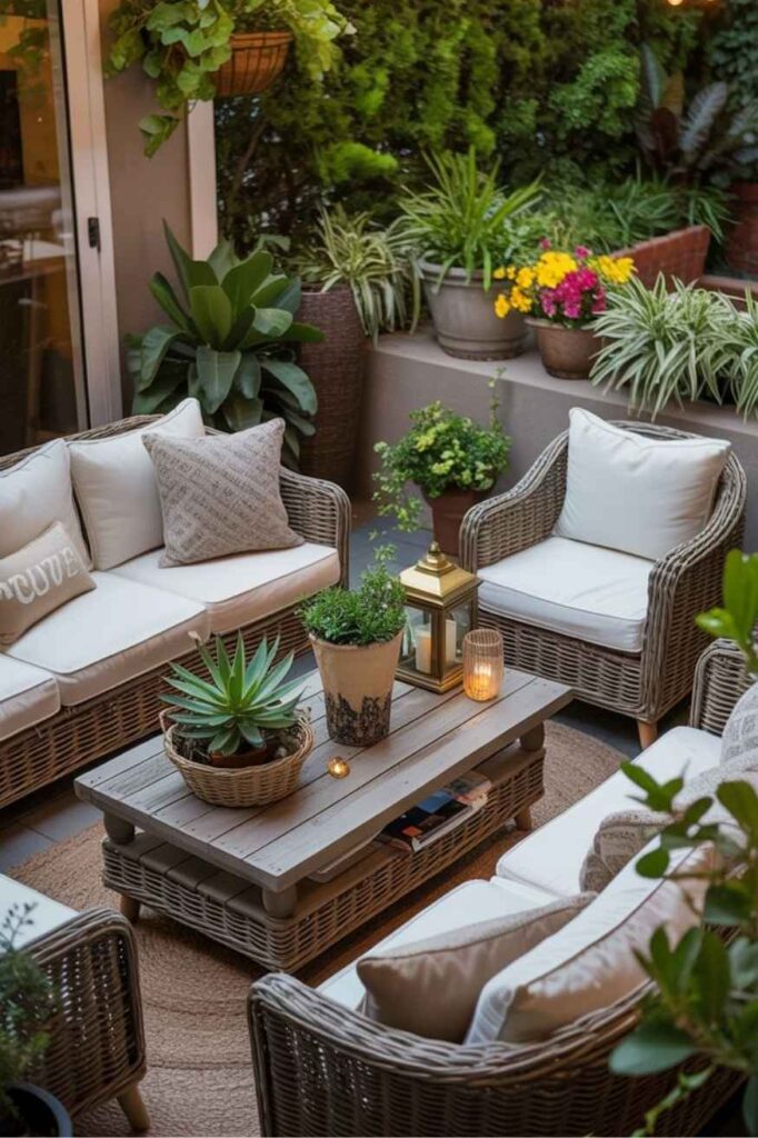 Outdoor Patio Ideas Budget-Friendly, Modern Inspiration to Create a Cozy and Stylish Outdoor Space 6 Adding Greenery for a Fresh and Lively Patio