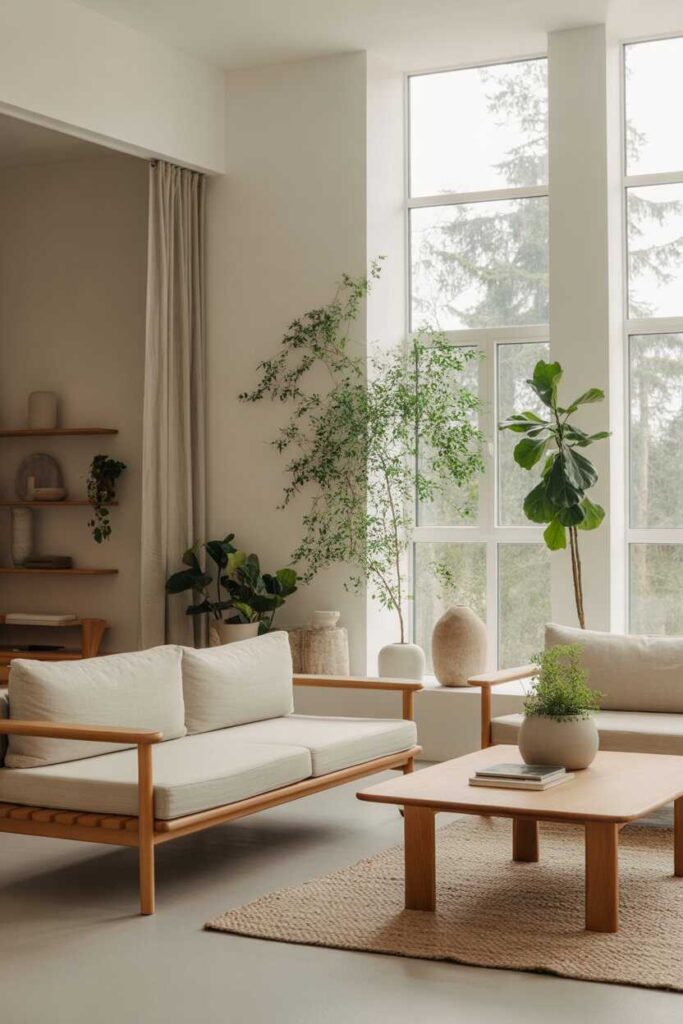 Scandinavian Living Room Ideas & Inspiration Budget Friendly Modern and Uniquely Cozy Spaces You Love 9 Adding Nature to Your Scandinavian Living Room