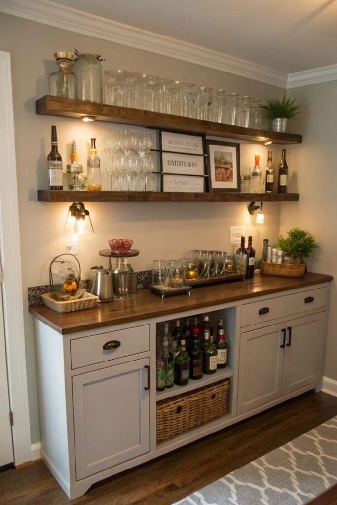 Basement Bar Ideas That Turn Unused Space Into a Show-Stopping Hangout Modern, Cozy, and Budget-Friendly Inspiration 7 Basement Bar Storage Ideas That Keep Things Organized