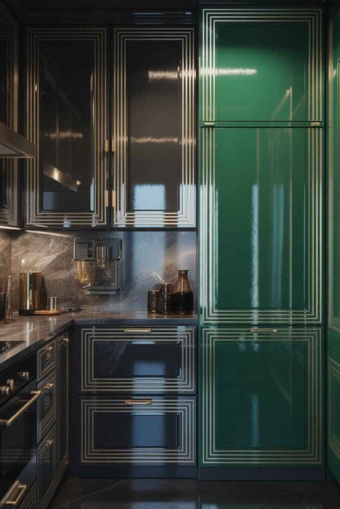 Art Deco Kitchen Ideas Bold Glamour, Modern Inspiration, and Budget-Friendly Ways to Elevate Your Space 4 Cabinets That Bring Art Deco Elegance to Life