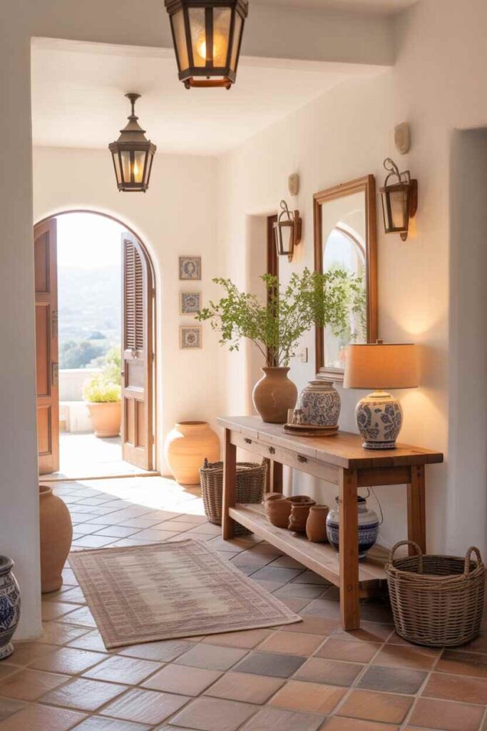 Andalusian Inspired Mediterranean Entryways Timeless Ideas, Warm Inspiration, and Budget-Friendly Design 4 Choosing the Right Layout for a Mediterranean-Style Entryway