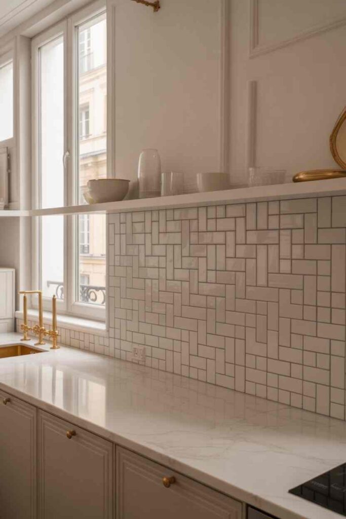 French Parisian Kitchen Ideas Timeless Inspiration, Budget-Friendly Charm, and Modern Elegance for Everyday Homes 5 Countertops and Backsplashes That Whisper Luxury