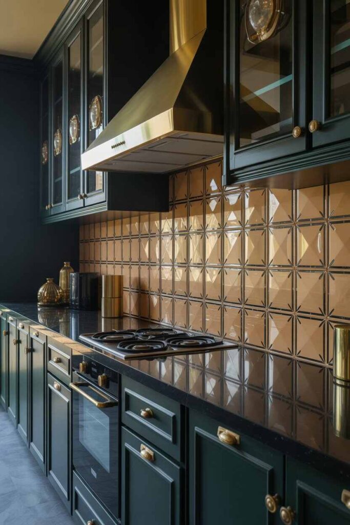 Art Deco Kitchen Ideas Bold Glamour, Modern Inspiration, and Budget-Friendly Ways to Elevate Your Space 5 Countertops and Backsplashes with Bold Impact