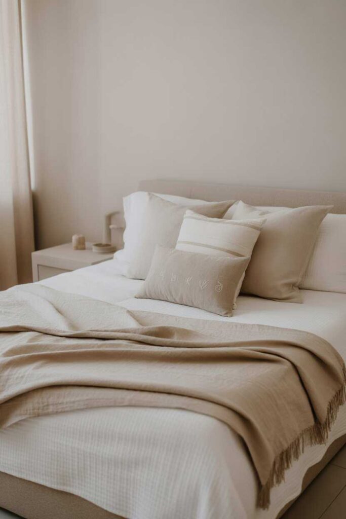 Minimalist Bedroom Ideas That Feel Cozy, Modern, and Surprisingly Budget-Friendly 5 Creating a Cozy Bed Setup Without Clutter