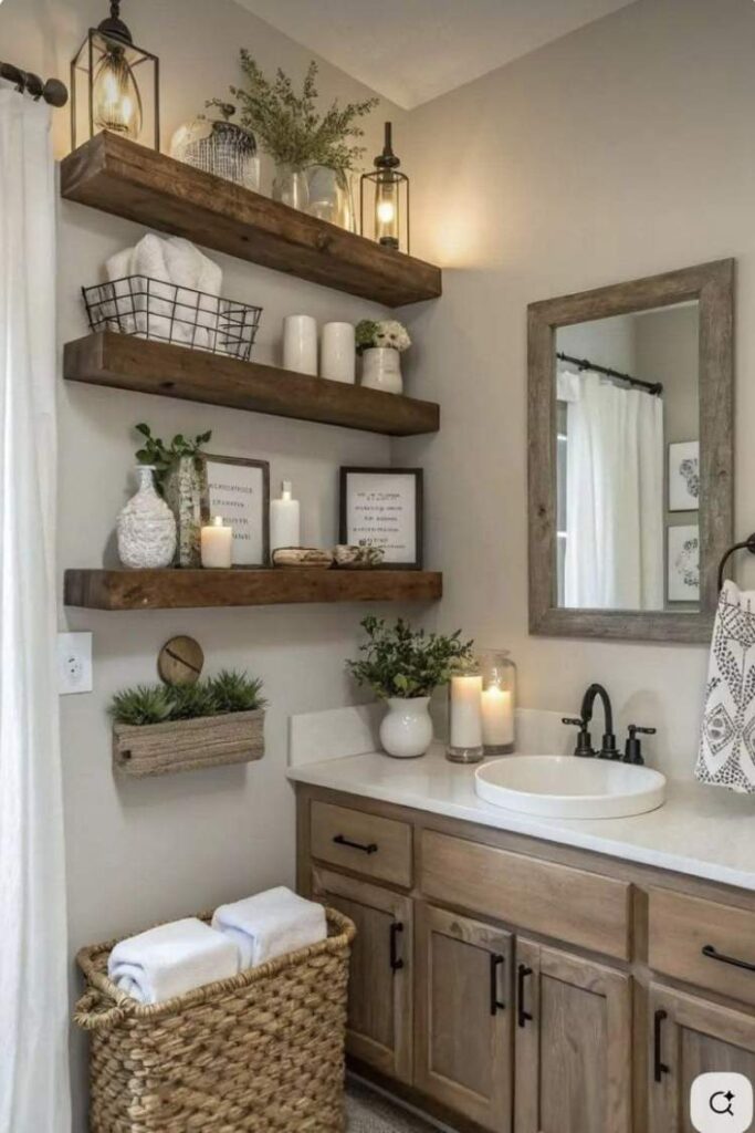 35 Farmhouse Bathroom Ideas for a Cozy, Modern, and Budget-Friendly Refresh 14 DIY Farmhouse Bathroom Ideas for a Personal Touch
