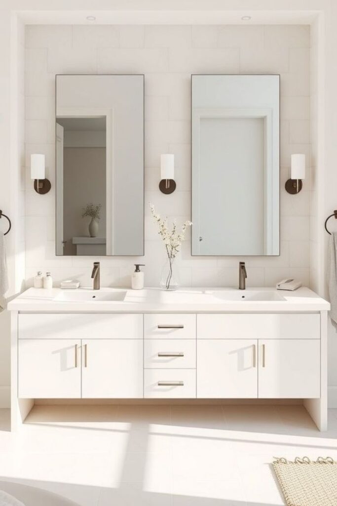 45 Bathroom Mirror Ideas That Instantly Elevate Your Space (Modern, Budget-Friendly & Aesthetic) 7 Double Vanity Bathroom Mirror Ideas for Shared Spaces