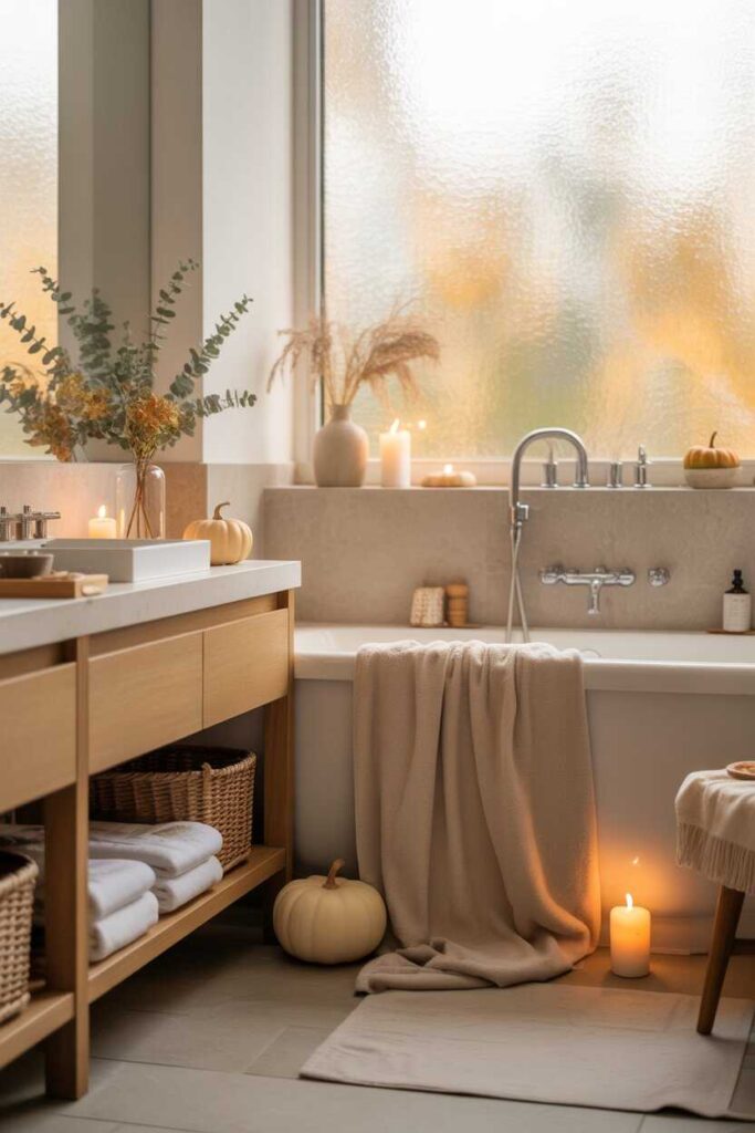 Fall Home Decor Ideas You Instantly Fall in Love With Cozy Budget Friendly Inspiration for a Warm & Stylish Home 6 Fall Bathroom Decor Ideas That Feel Relaxing and Spa Like