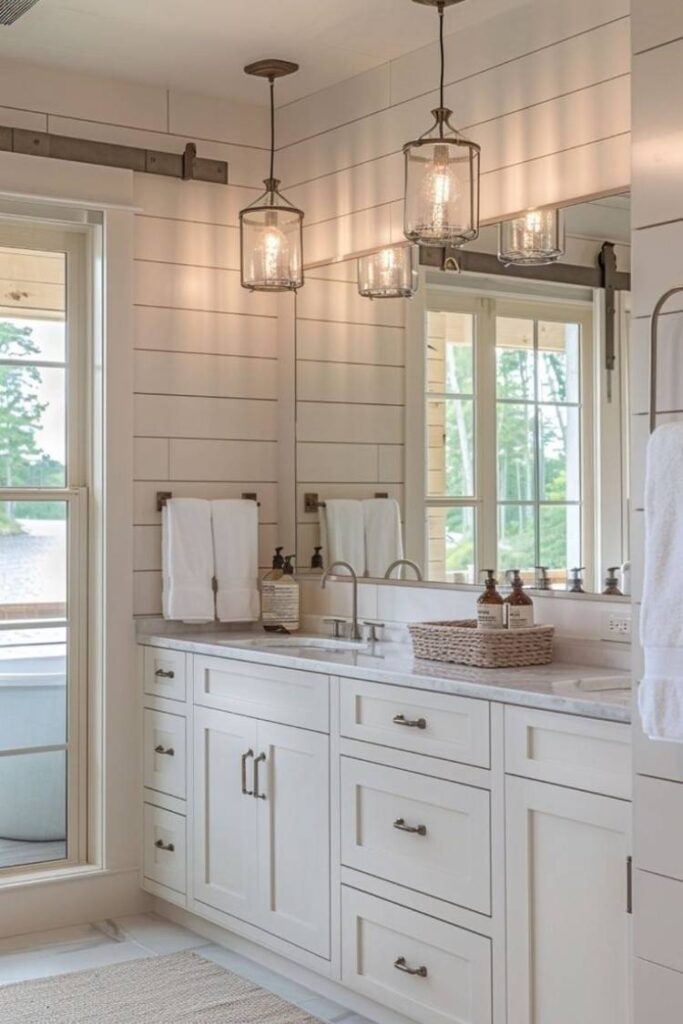 35 Farmhouse Bathroom Ideas for a Cozy, Modern, and Budget-Friendly Refresh 8 Farmhouse Bathroom Vanity Ideas That Anchor the Space