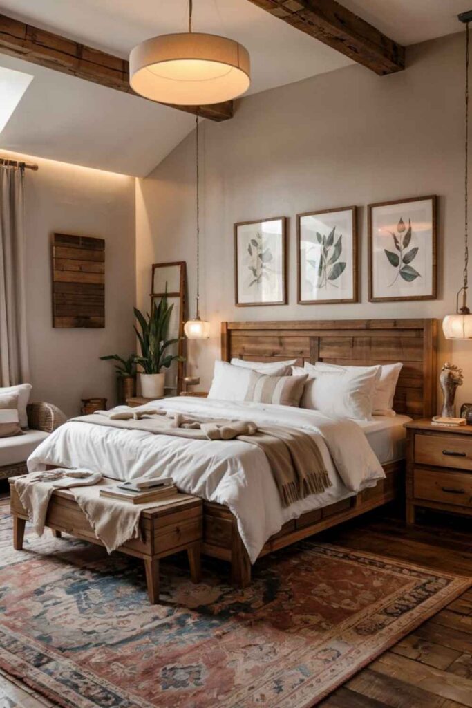 Minimalist Bedroom Ideas That Feel Calm, Modern, and Effortlessly Beautiful 6 Farmhouse-Inspired Minimalist Bedroom Ideas