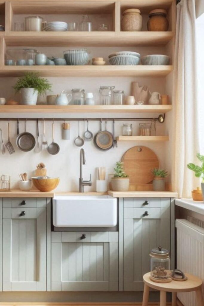Small Kitchen Ideas That Feel Spacious, Stylish, and Surprisingly Functional (Budget-Friendly Inspiration) 4 Farmhouse Style Small Kitchen Ideas with Timeless Appeal