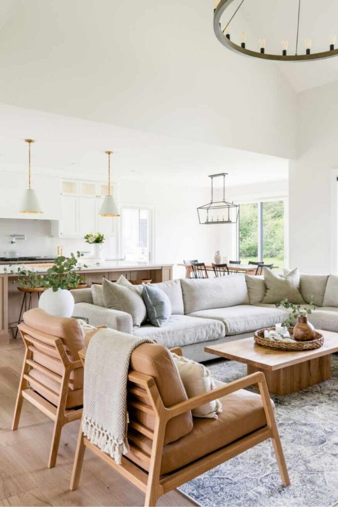 White Living Room Ideas That Feel Modern, Cozy, and Budget-Friendly (So Your Space Never Feels Boring Again) 4 Farmhouse Style White Living Room Inspiration