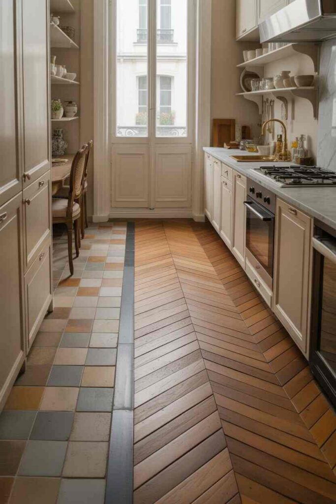French Parisian Kitchen Ideas Timeless Inspiration, Budget-Friendly Charm, and Modern Elegance for Everyday Homes 8 Flooring Choices That Ground the Space
