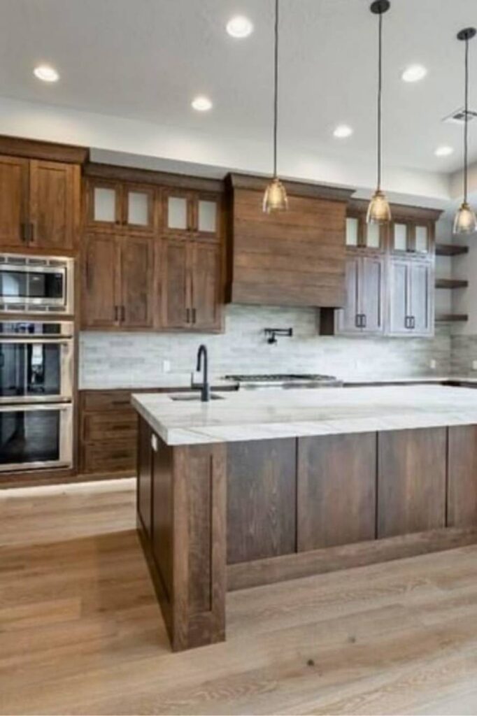 Dark Wood Kitchen Cabinets Ideas That Feel Warm, Modern, and Timeless 8 How Dark Wood Kitchen Cabinets Transform the Feel of a Home