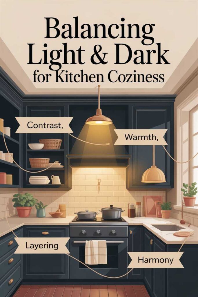 Dark Kitchen Ideas That Feel Bold Cozy and Surprisingly Timeless Modern Budget Friendly Inspiration for Every Home 3 How to Balance Light and Dark for a Cozy Feel