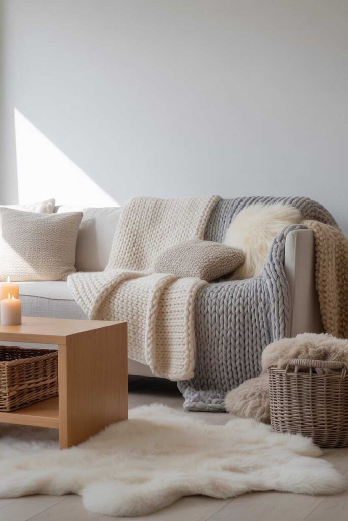 Scandinavian Living Room Ideas & Inspiration Budget Friendly Modern and Uniquely Cozy Spaces You Love 5 How to Create Cozy Scandinavian Living Room Textures