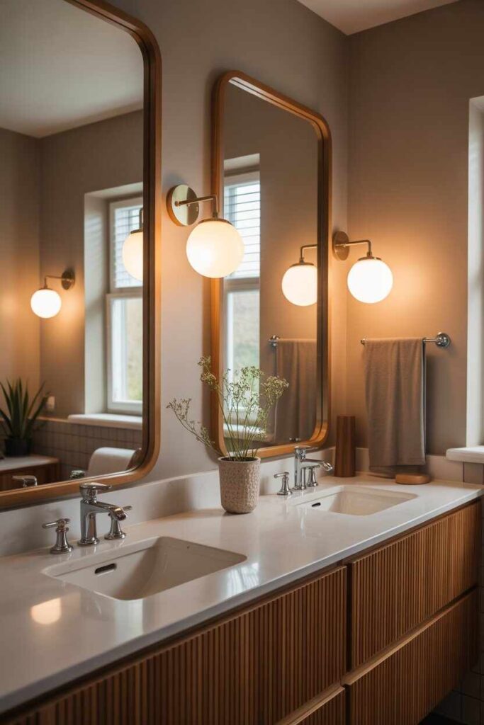Mid Century Modern Bathrooms Timeless Ideas, Budget-Friendly Inspiration, and Unique Modern Design 5 Lighting Ideas That Define Mid Century Modern Bathrooms