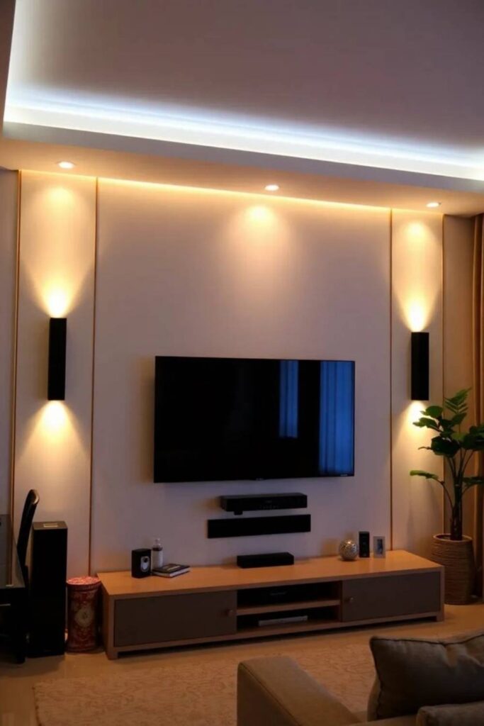 TV Table Ideas That Instantly Upgrade Your Living Room (Modern, Budget-Friendly & Stylish Inspiration) 8 Lighting Ideas That Elevate TV Table Design