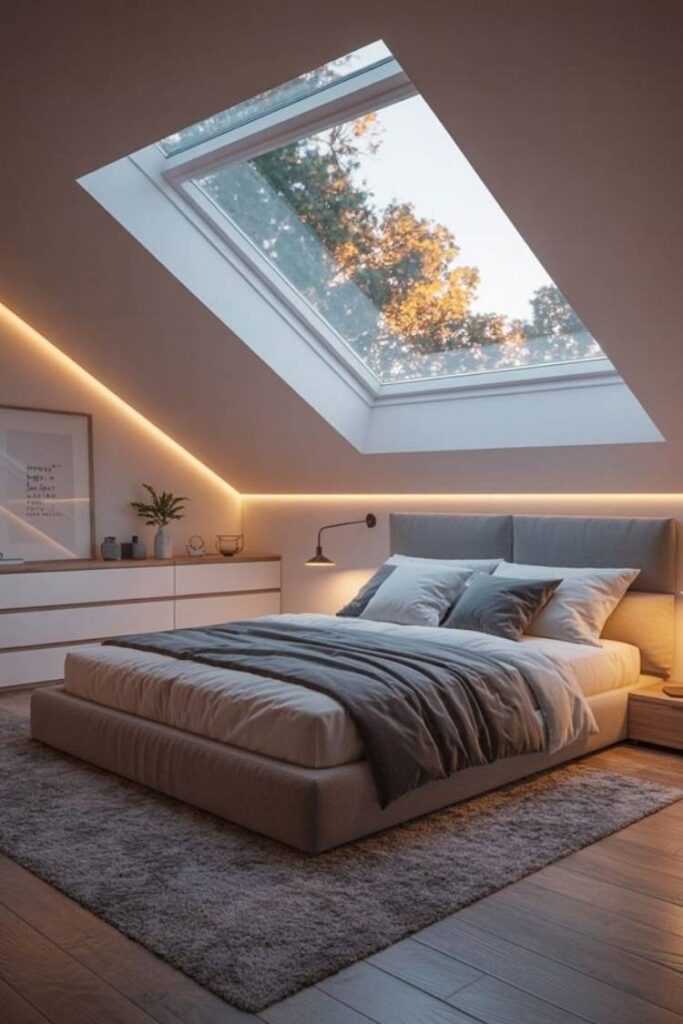 Attic Bedroom Ideas That Turn Awkward Spaces Into Cozy, Dreamy Retreats (Budget-Friendly & Modern Inspiration) 6 Lighting Ideas That Transform Attic Bedrooms