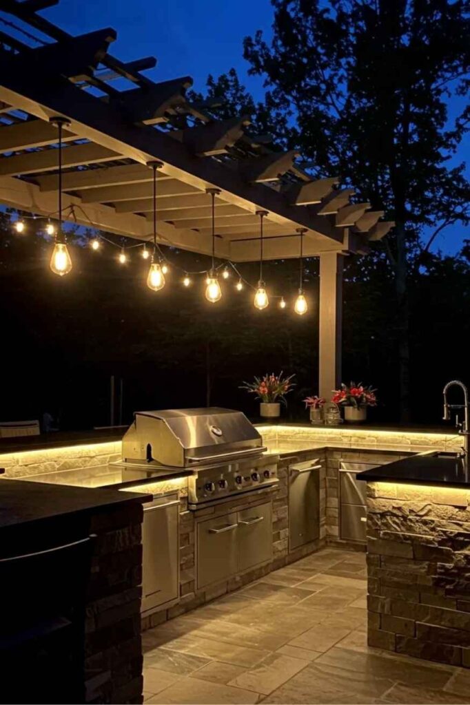 Dreamy Outdoor Kitchen Ideas for Every Home Budget-Friendly, Modern & Totally Inspiring 7 Lighting Ideas That Transform Outdoor Kitchens at Night