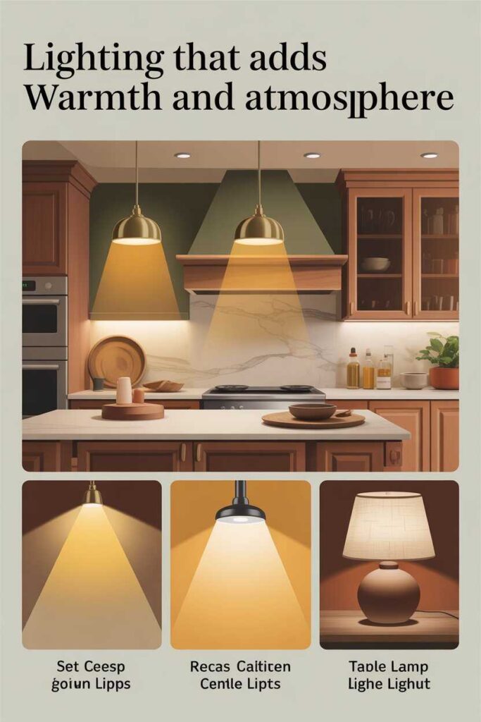 Earthy Modern Kitchen Ideas Warm Stylish and Budget Friendly Inspiration for a Modern Home 8 Lighting That Adds Warmth and Atmosphere