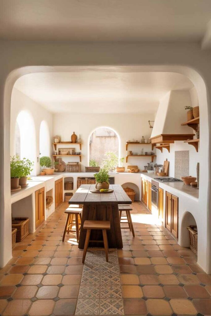 Stunning Mediterranean Kitchen Design Ideas Warm Inspiration, Timeless Style, and Budget-Friendly Beauty 4 Mediterranean Kitchen Layouts That Feel Open and Social