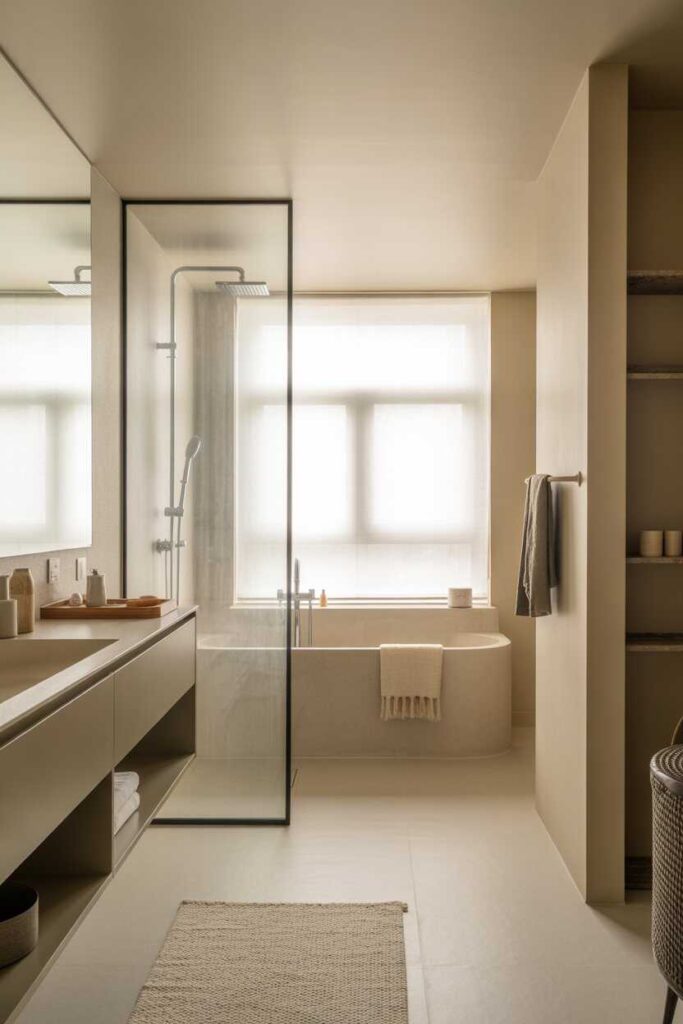 Bathroom Design Ideas & Inspiration Budget Friendly Modern and Unique Ways to Transform Your Space 5 Minimalist Bathroom Design for a Calm and Clutter Free Look