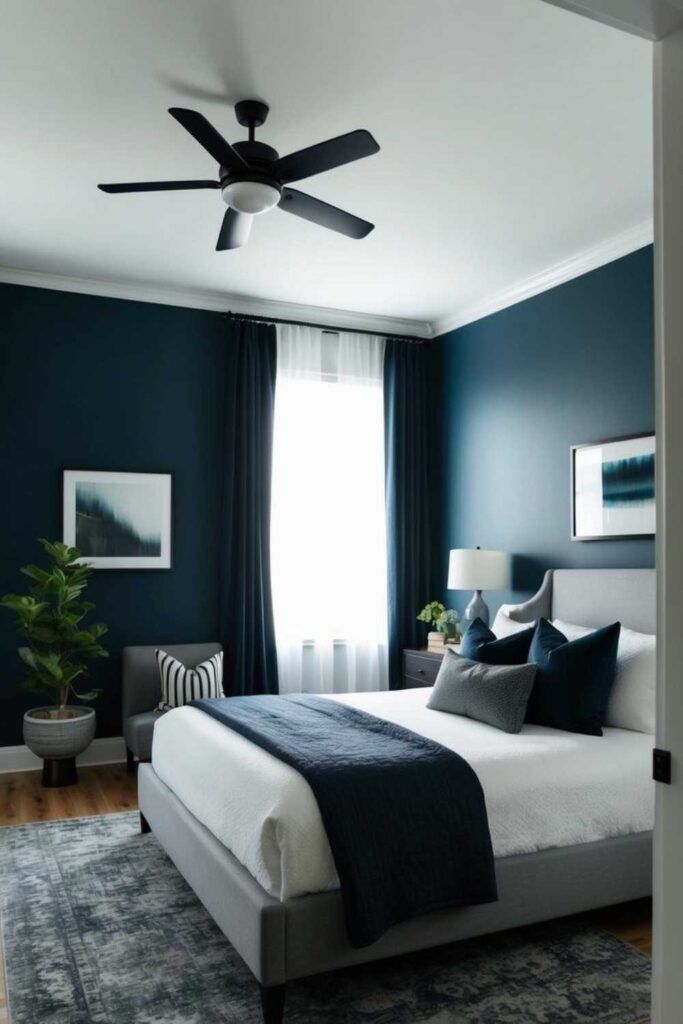 Blue Bedroom Ideas That Feel Calm, Cozy, and Beautiful (Modern & Budget-Friendly Inspiration) 5 Minimalist Blue Bedroom Ideas for Calm Living