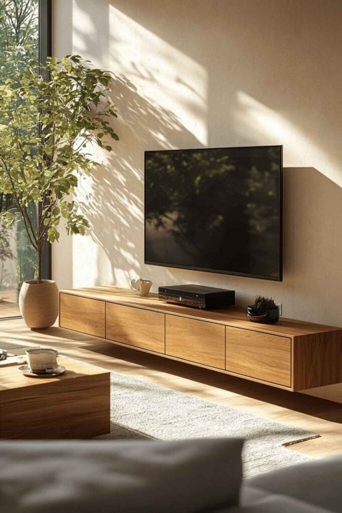 TV Table Ideas That Instantly Upgrade Your Living Room (Modern, Budget-Friendly & Stylish Inspiration) 5 Minimalist TV Table Ideas for Calm Living Rooms