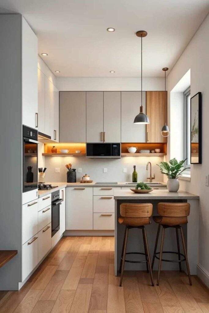 Tiny Kitchen Ideas That Make Small Spaces Feel Big Budget-Friendly, Modern & Unique Inspiration 4 Modern Tiny Kitchen Ideas for Clean and Minimal Spaces