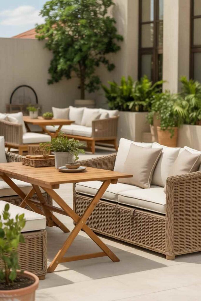 Tiny Patio Ideas That Feel Big, Beautiful, and Budget-Friendly (Modern Outdoor Inspiration You’ll Love) 7 Multi-Functional Furniture for Tiny Patio Living