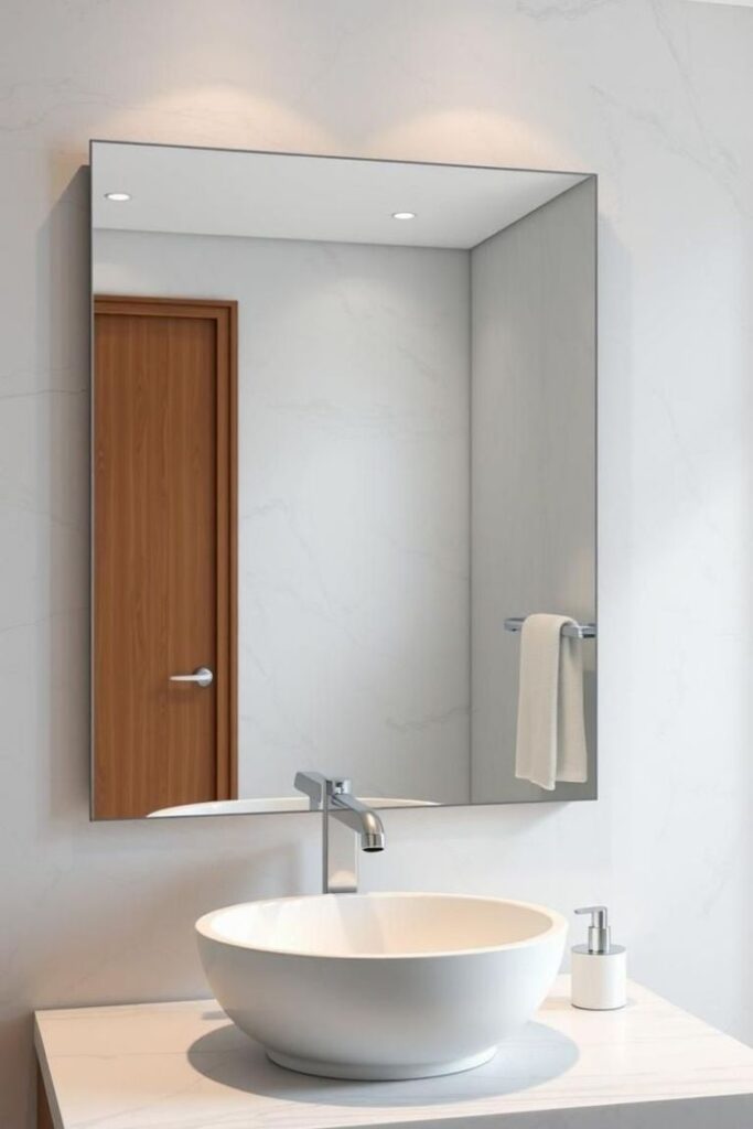 45 Bathroom Mirror Ideas That Instantly Elevate Your Space (Modern, Budget-Friendly & Aesthetic) 5 Rectangular Bathroom Mirror Ideas for a Classic Look