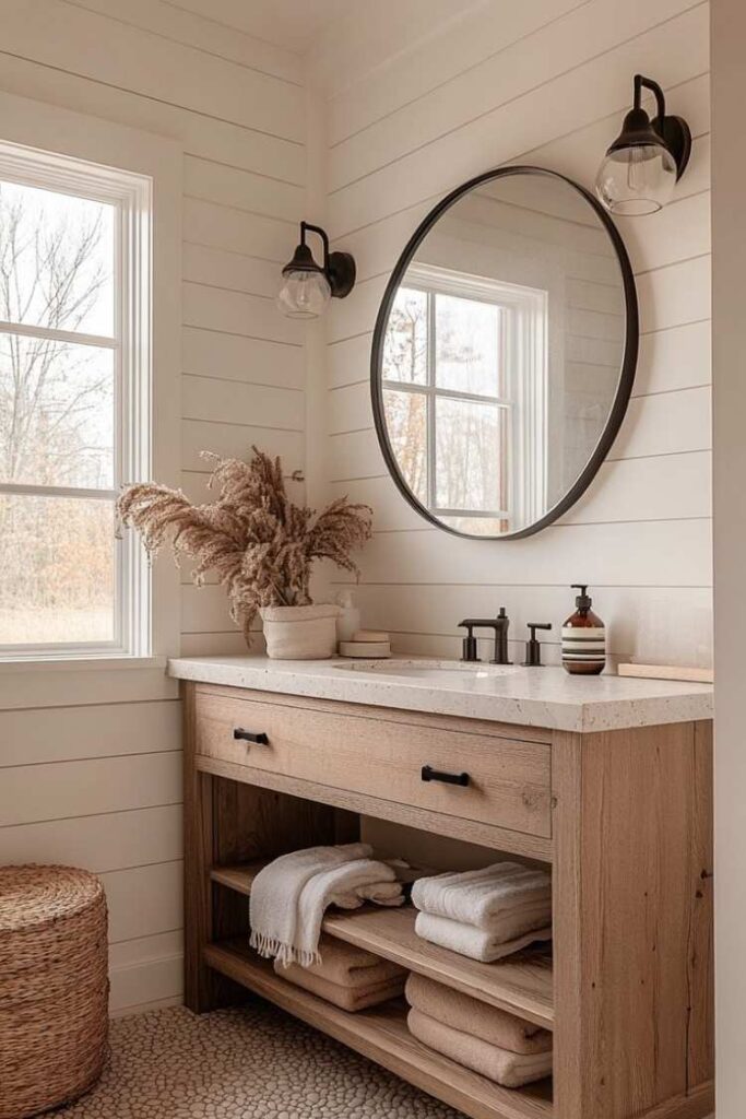 35 Farmhouse Bathroom Ideas for a Cozy, Modern, and Budget-Friendly Refresh 7 Small Farmhouse Bathroom Ideas That Feel Spacious