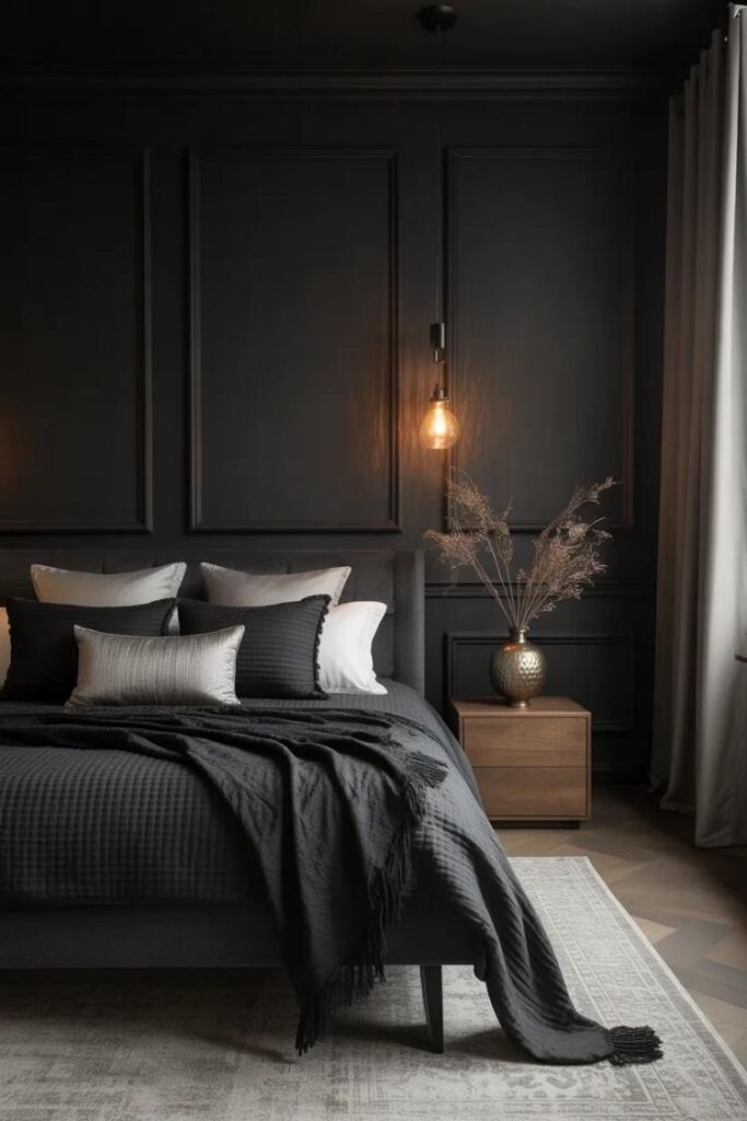 Bold, Cozy & Budget Friendly Black Bedroom Ideas That Feel Modern, Stylish, and Totally Livable 10 Styling Black Bedrooms with Texture and Contrast