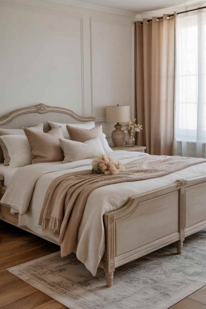 Mastering Modern French Country Bedrooms Cozy, Budget-Friendly Ideas & Timeless Inspiration 3 The Perfect Color Palette for Mastering Modern French Country Bedrooms