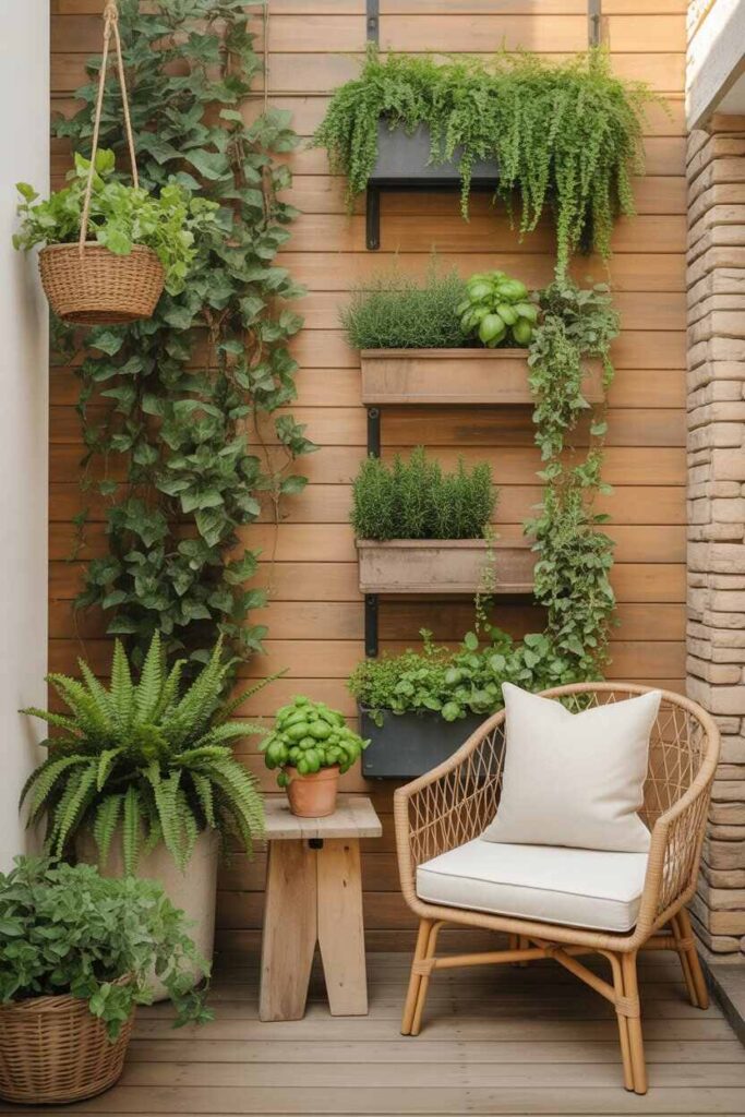Tiny Patio Ideas That Feel Big, Beautiful, and Budget-Friendly (Modern Outdoor Inspiration You’ll Love) 6 Tiny Patio Decor Inspiration Using Plants and Greenery