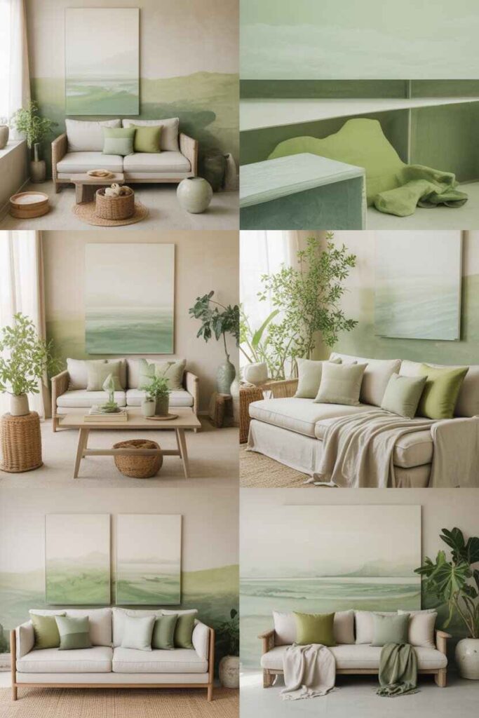 Coastal Color Guide Ideas Budget-Friendly Inspiration for a Modern, Relaxed Home 4 Using Greens to Add Natural Balance