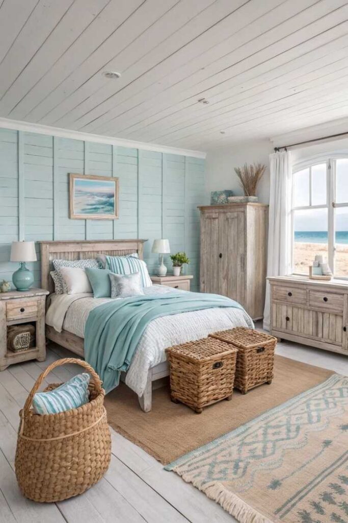 Dreamy Beach Bedroom Ideas Modern, Budget-Friendly & Cozy Inspiration for a Relaxed Coastal Escape 4 Using Texture to Bring Beach Bedroom Ideas to Life