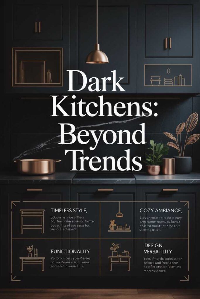 Dark Kitchen Ideas That Feel Bold Cozy and Surprisingly Timeless Modern Budget Friendly Inspiration for Every Home 2 Why Dark Kitchens Are More Than Just a Trend