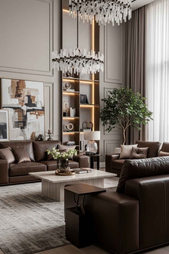 20+ Brown Couch Living Room Ideas That Transform Your Space 11 Premium Luxury Interior Ideas