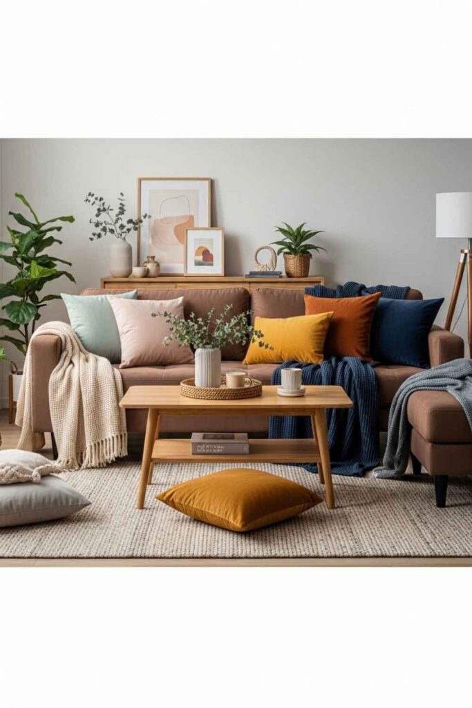 20+ Brown Couch Living Room Ideas That Transform Your Space 4 Seasonal Colors & Combinations