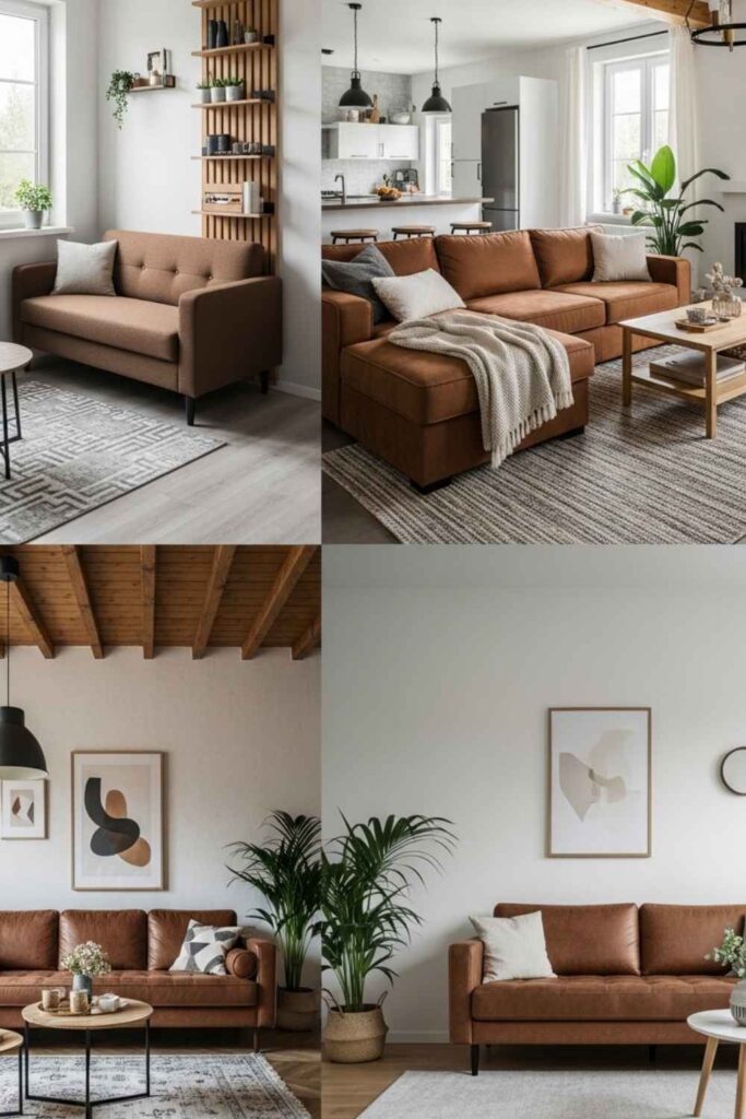 20+ Brown Couch Living Room Ideas That Transform Your Space 6 Styling Ideas for Different Spaces