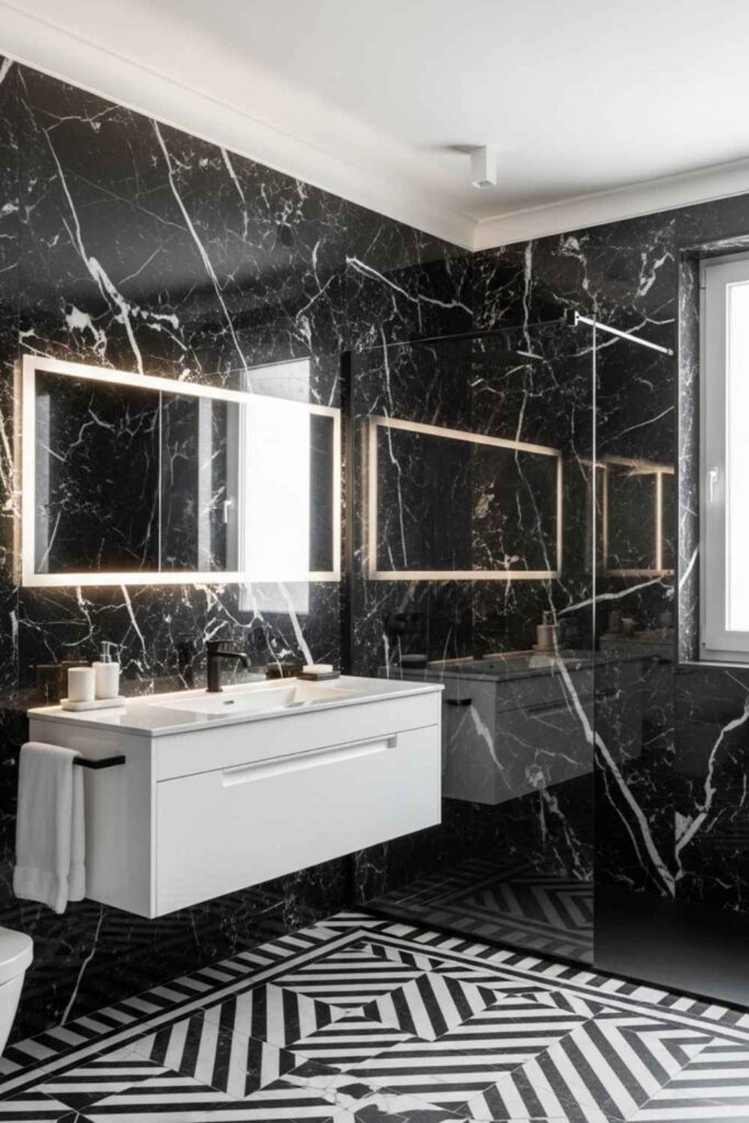 Black and White Bathroom Ideas Timeless Designs for Modern Homes 2 Latest Trends in Black and White Bathroom Ideas