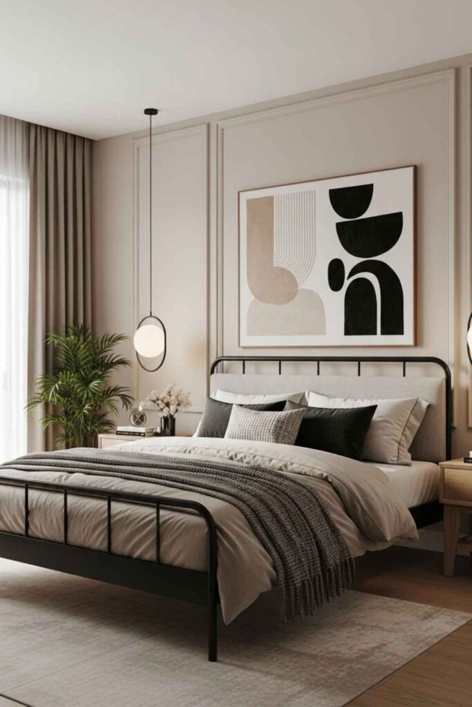 20+ Black Metal Bed Frame Bedroom Ideas Modern Styling Guide 2 Latest Trends in Black Metal Bed Frame Bedroom Ideas