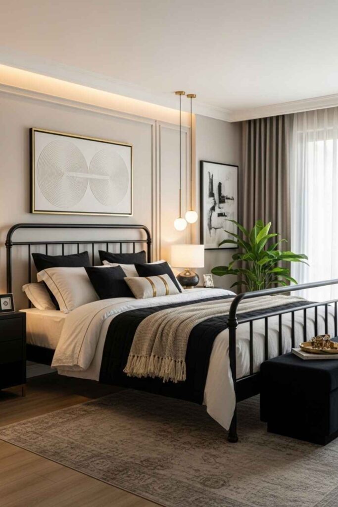 20+ Black Metal Bed Frame Bedroom Ideas Modern Styling Guide 10 Premium and Luxury Interior Ideas