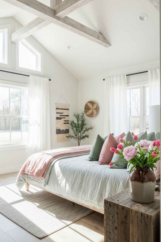 Inspiring Barndominium Master Bedroom Ideas for Cozy Rustic Modern Retreat 3 Seasonal Colors & Combinations