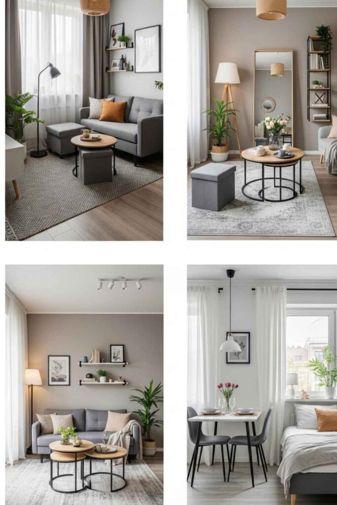 50+ Compact Living Room Ideas Smart Layouts Modern Designs Space Saving Furniture 6 Styling Ideas for Different Spaces